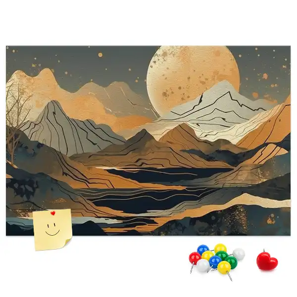 Kork Pinnwand Künstlerische moderne Landschaft