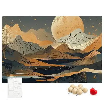 Kork Pinnwand Künstlerische moderne Landschaft