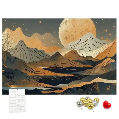 Kork Pinnwand Künstlerische moderne Landschaft