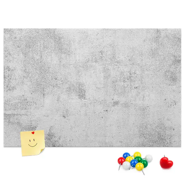 Bilder-Korktafel mit Betonmauer-Motiv