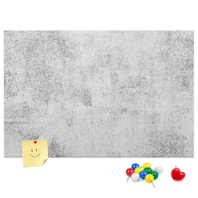 Bilder-Korktafel mit Betonmauer-Motiv
