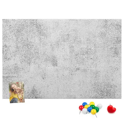 Bilder-Korktafel mit Betonmauer-Motiv