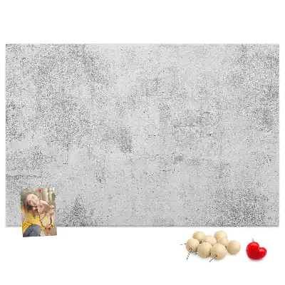 Bilder-Korktafel mit Betonmauer-Motiv