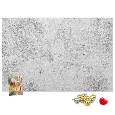 Bilder-Korktafel mit Betonmauer-Motiv