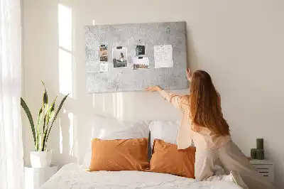 Bilder-Korktafel mit Betonmauer-Motiv