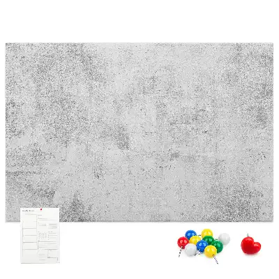 Bilder-Korktafel mit Betonmauer-Motiv
