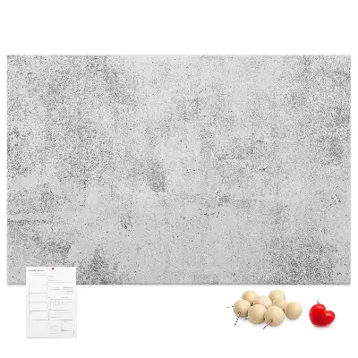 Bilder-Korktafel mit Betonmauer-Motiv