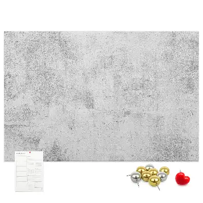 Bilder-Korktafel mit Betonmauer-Motiv