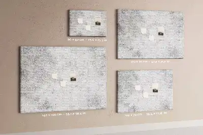 Bilder-Korktafel mit Betonmauer-Motiv