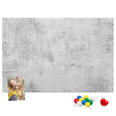 Bilder-Korktafel mit Betonmauer-Motiv