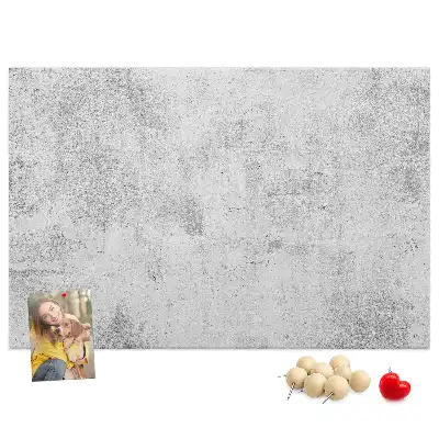 Bilder-Korktafel mit Betonmauer-Motiv