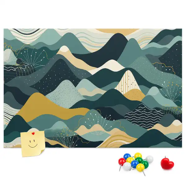 Pinnwand Illustrative Berge