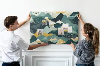 Pinnwand Illustrative Berge