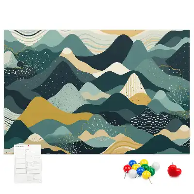 Pinnwand Illustrative Berge
