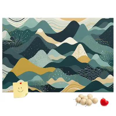 Pinnwand Illustrative Berge