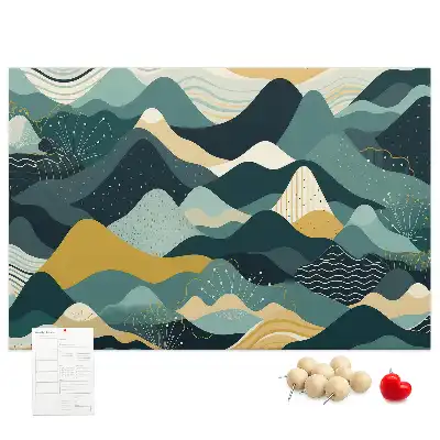 Pinnwand Illustrative Berge