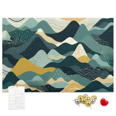 Pinnwand Illustrative Berge