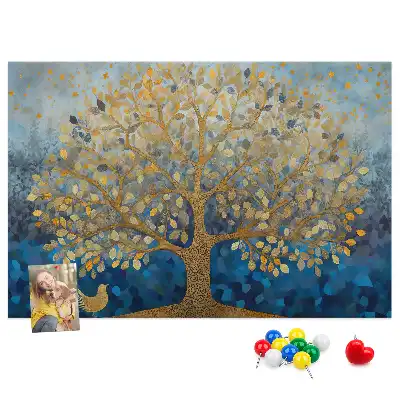 Kork Pinnwand Abstrakter Baum