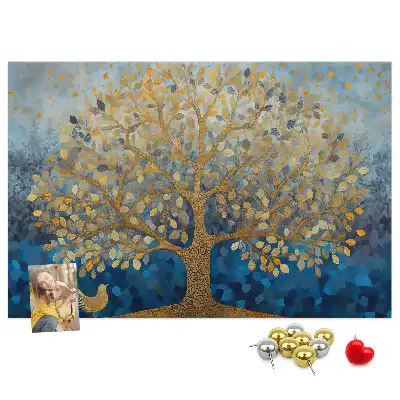 Kork Pinnwand Abstrakter Baum