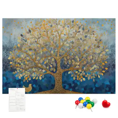 Kork Pinnwand Abstrakter Baum