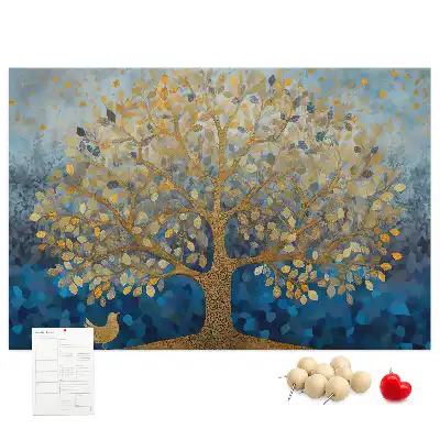 Kork Pinnwand Abstrakter Baum