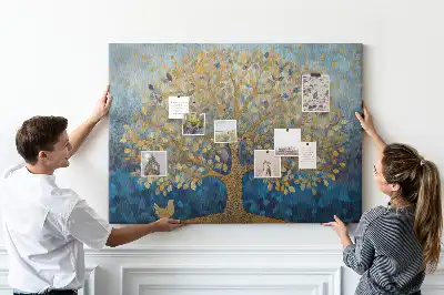 Kork Pinnwand Abstrakter Baum