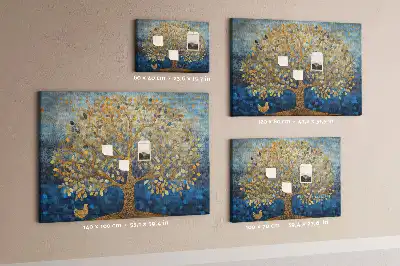 Kork Pinnwand Abstrakter Baum
