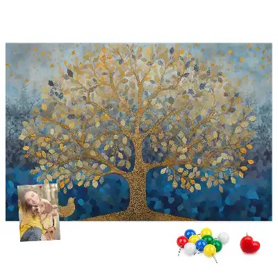 Kork Pinnwand Abstrakter Baum