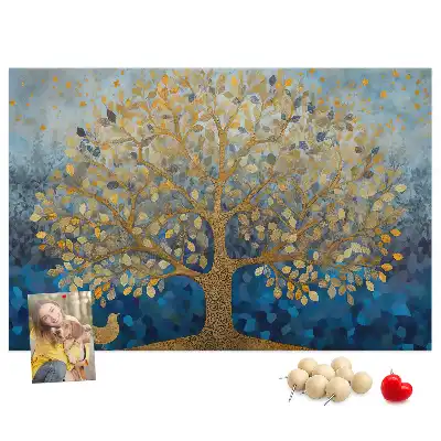 Kork Pinnwand Abstrakter Baum