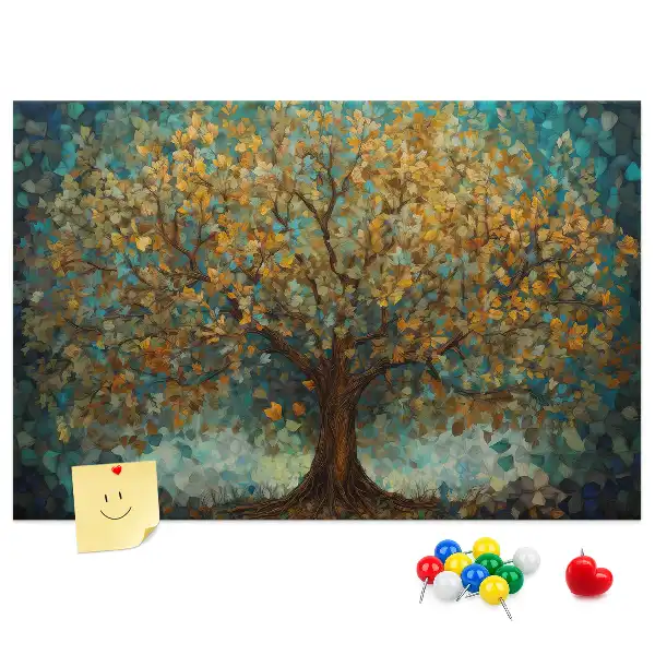 Bilder-Korktafel Mosaikbaum