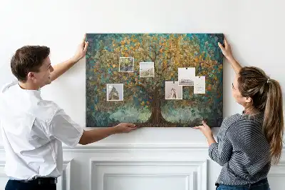 Bilder-Korktafel Mosaikbaum