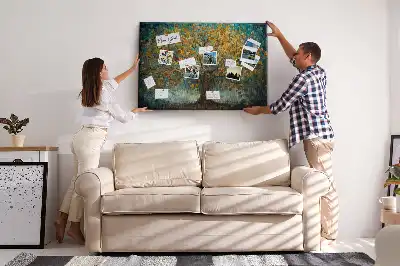 Bilder-Korktafel Mosaikbaum
