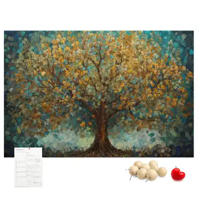 Bilder-Korktafel Mosaikbaum