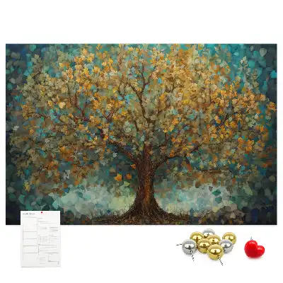 Bilder-Korktafel Mosaikbaum