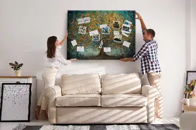 Bilder-Korktafel Mosaikbaum