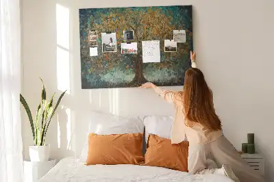 Bilder-Korktafel Mosaikbaum