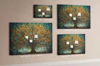 Bilder-Korktafel Mosaikbaum