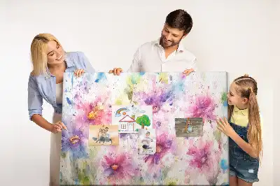 Bilder-Korktafel Gemalte Blumen