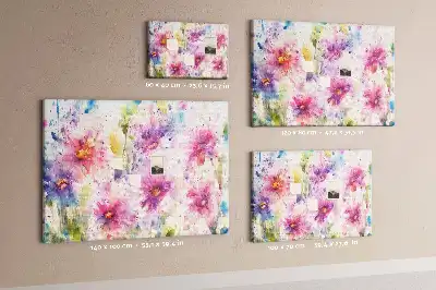Bilder-Korktafel Gemalte Blumen
