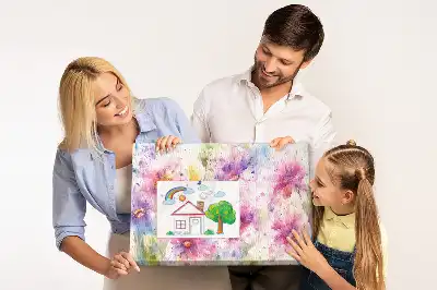 Bilder-Korktafel Gemalte Blumen