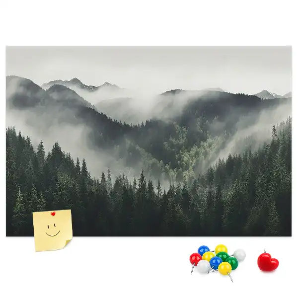 Bilder-Korktafel Wald Landschaft