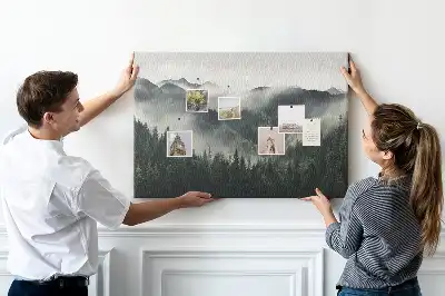 Bilder-Korktafel Wald Landschaft