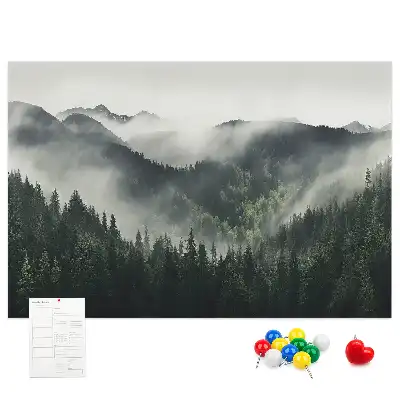 Bilder-Korktafel Wald Landschaft
