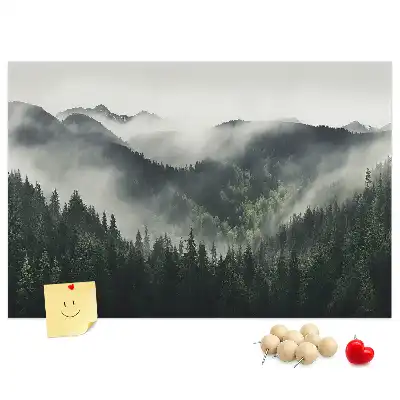 Bilder-Korktafel Wald Landschaft