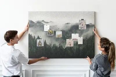 Bilder-Korktafel Wald Landschaft