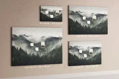 Bilder-Korktafel Wald Landschaft