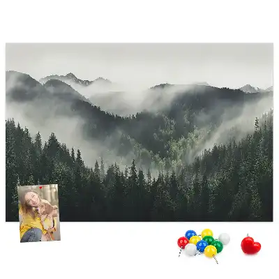 Bilder-Korktafel Wald Landschaft