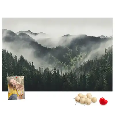 Bilder-Korktafel Wald Landschaft