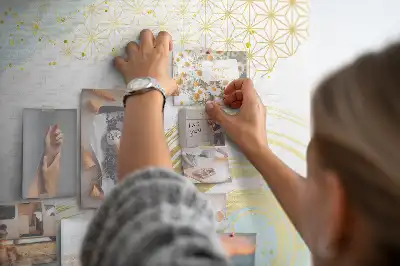 Bedruckte Korkplatte Dekoratives grafisches Motiv