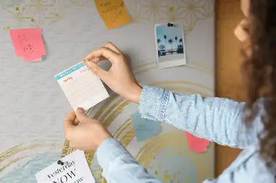 Bedruckte Korkplatte Dekoratives grafisches Motiv